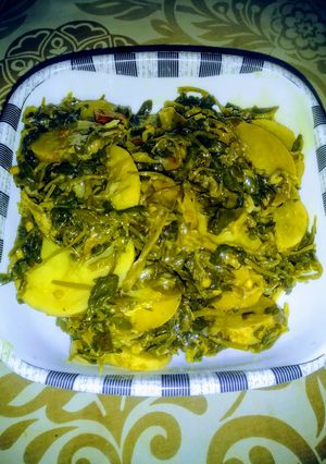 A picture of Aloo methi bhujya.