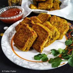 A picture of Oats Vegetable Toast.