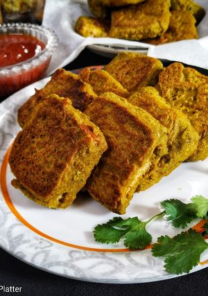 A picture of Oats Vegetable Toast.