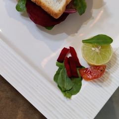 A picture of Beetroot Spinach Sandwich.