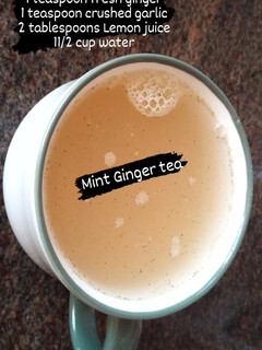 A picture of Mint Ginger tea.