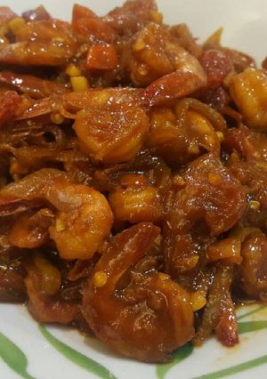 Foto resep Udang masak kecap pedas