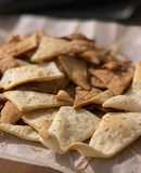 Crackers con los restos de masa madre