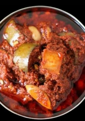 A picture of Avakaai pickle (Andra mango pickle).