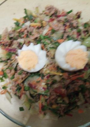 Tonhalas saláta recept fotója