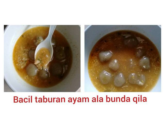 Resep Bacil kuah taburan ayam yang Lezat