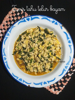 Foto resep Tumis tahu telur bayam #71²