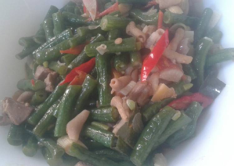 Resep Tumis kacang panjang Anti Gagal