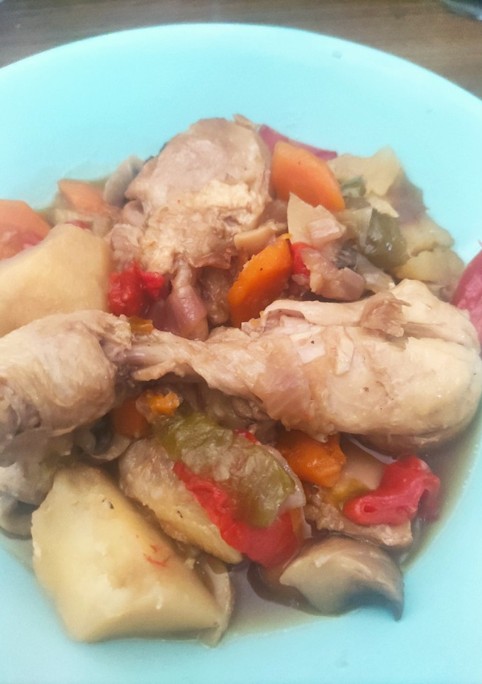Una foto de Pollo estilo asiático