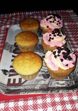 Una foto de Cupcakes de naranja