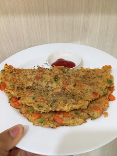 Foto resep Vegetables Oats Omelette