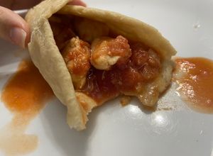 Una foto de Burritos de pollo con tortilla casera