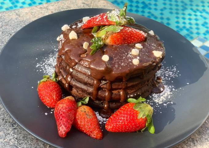 Chocolate pancakes❤️ Recipe