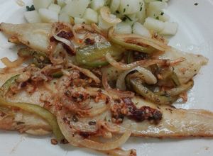 Una foto de Postas de pescado al horno condimentadas