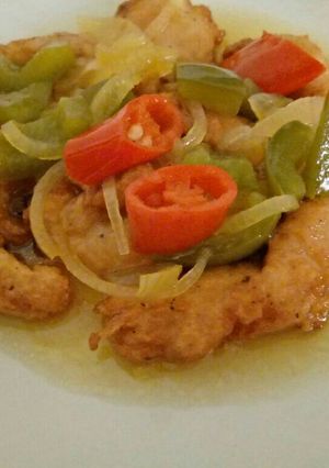 Foto resep Crispy Chicken with Honey Lemon Sauce 🐔🍯🍋