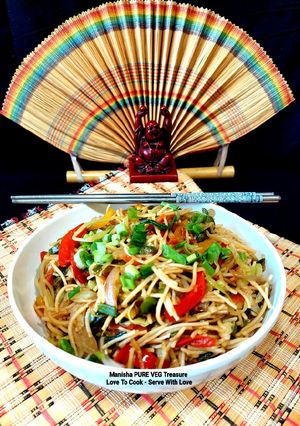 A picture of Veg Chowmein - Veg Hakka Noodles.
