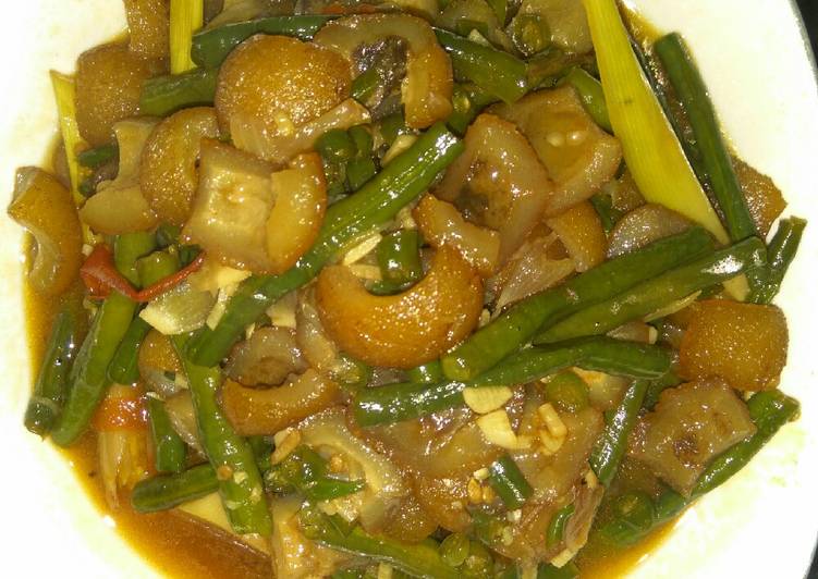 How to Cook Yummy Oseng kikil cabe ijo