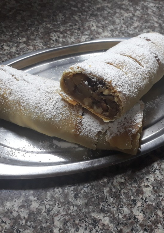 Una foto de Strudel de manzanas