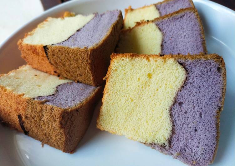 Chiffon Cake Topo (Vanilla Taro)