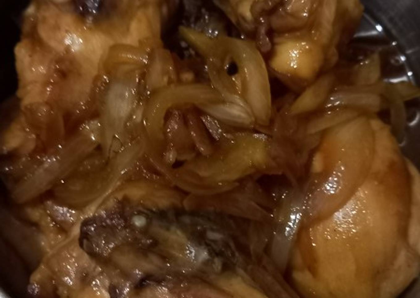 Ayam kecap with bombay