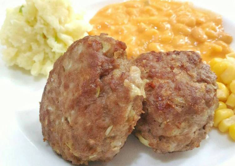 Beef Cutlets Daging Giling 💟🌽 juicy, gurih, empuk 🍅