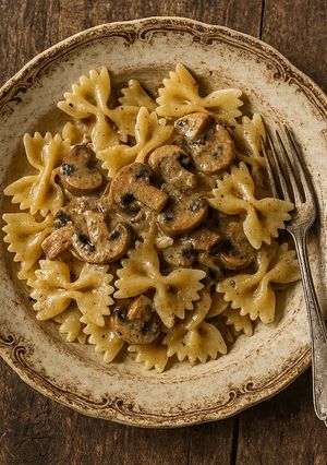 Foto di Farfallette con sugo di funghi