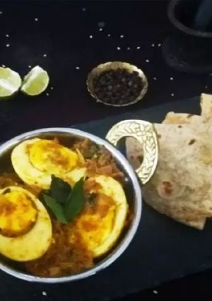 A picture of Egg Pepper Masala.