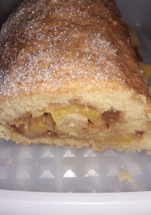 Una foto de Pionono con dulce de leche