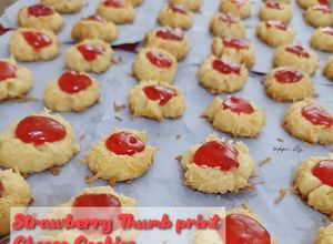 Foto resep Strawberry Thumbprint Cheese Cookies