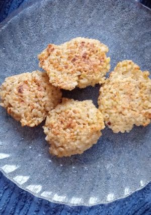 Una foto de Croquetas rellenas con "queso" de yamaní💜