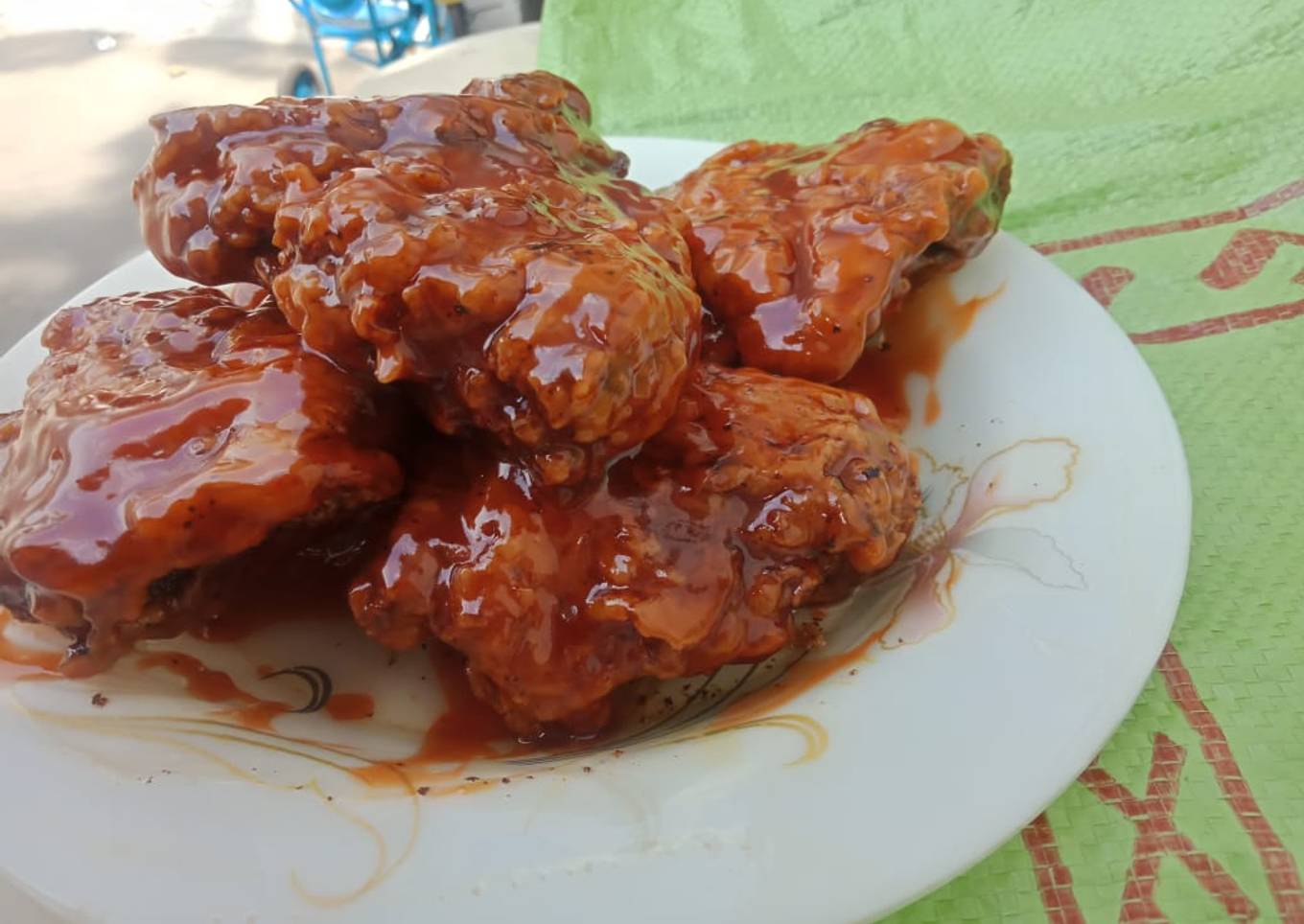 Crisp Chicken with Korean Sauce..