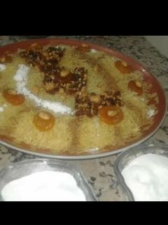 صورة لوصفة سفة الشعيرية والفواكه الجافة