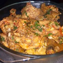 A picture of Chicken stew.