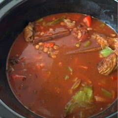 Awesome slow cooked beef brisket chilli 🌶️ A picture of Awesome slow cooked beef brisket chilli 🌶️.