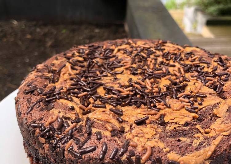 Easiest Way to Prepare Any-night-of-the-week Chocolate Peanut Marble Cake | Cooker Cake | Its My Bestie Birthday