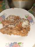 Guiso de pollo y lentejas