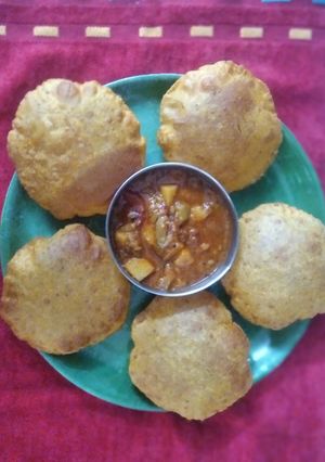 A picture of Pumpkin Puree Masala Puri.