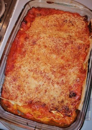 Une photo de Lasagne poulet poivron
