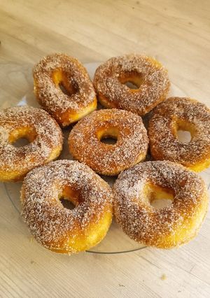 Cukros fánk (air fryerben) recept fotója