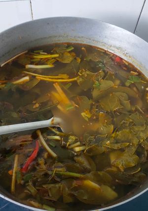 Hình của món Lẩu cá kèo lá giang.