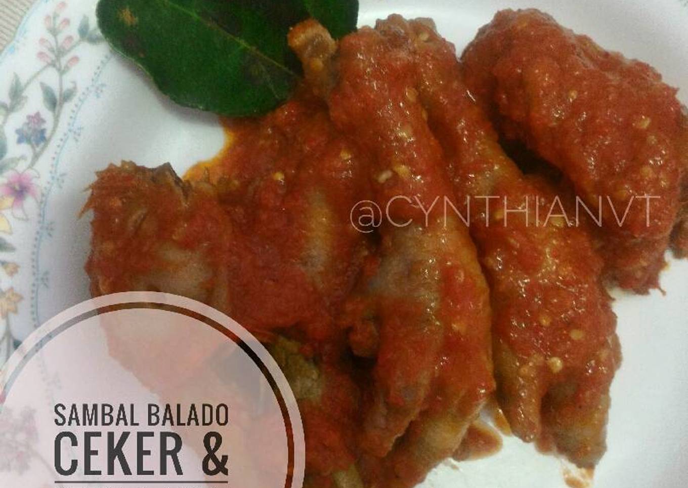 Sambal balado ceker & kepala ayam