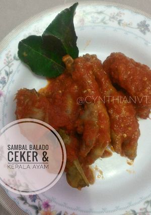 Foto resep Sambal balado ceker & kepala ayam