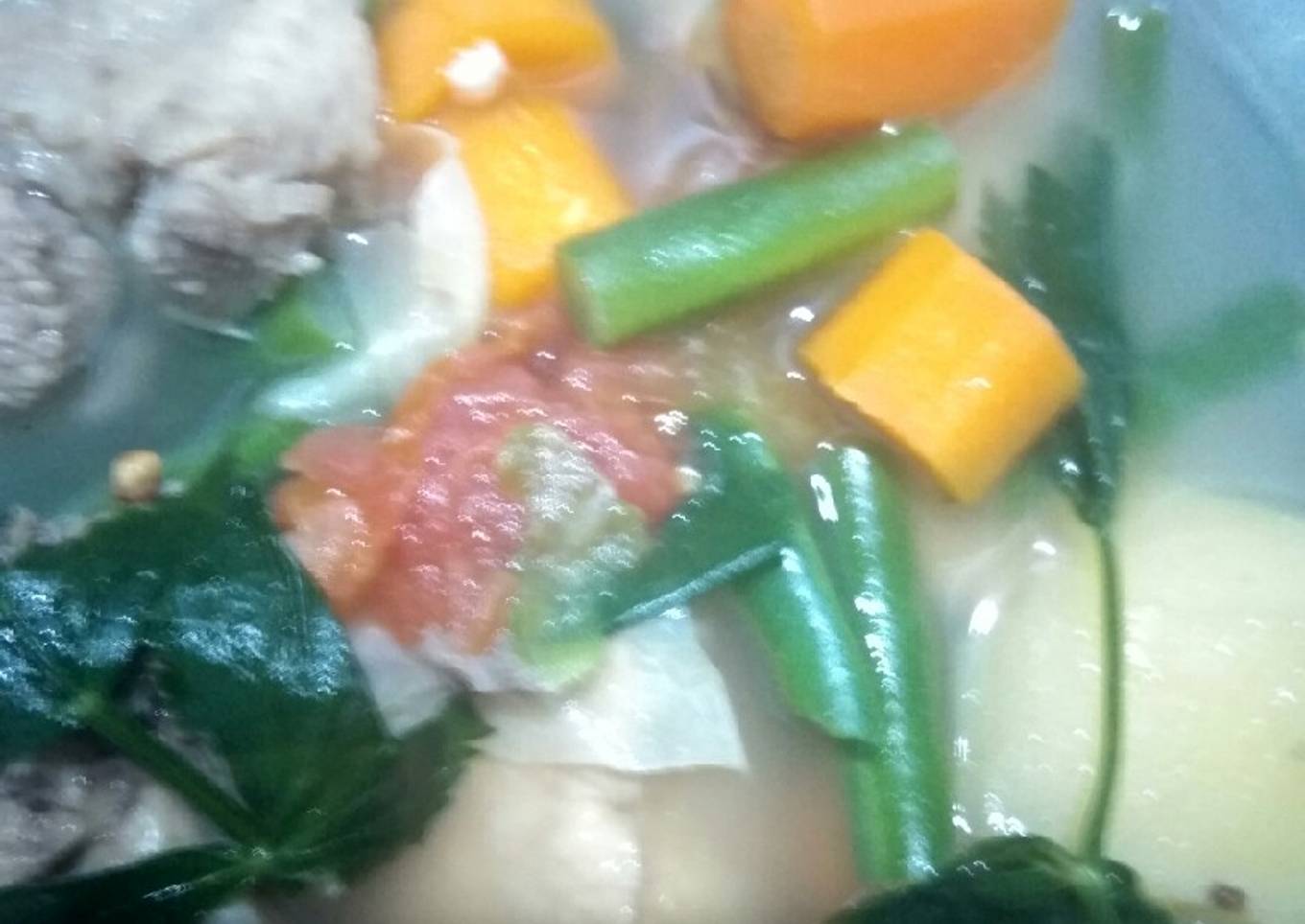 Sop simple tulangan ayam