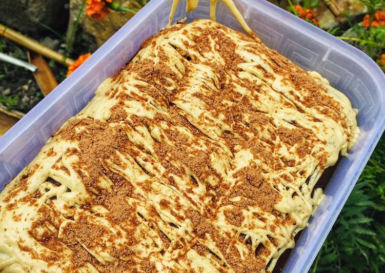 Brownis chocolate tiramisu praktis