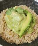 Pollo en salsa de Aguacate