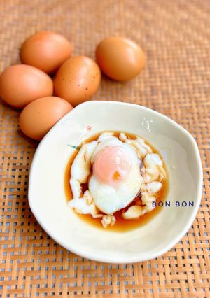 Hình của món Trứng Onsen Bằng NCKD.
