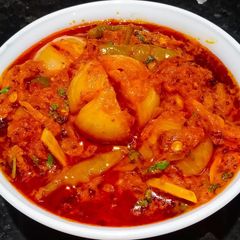 A picture of Bharwa pyaaz ki sabji.