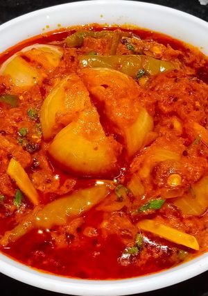 A picture of Bharwa pyaaz ki sabji.