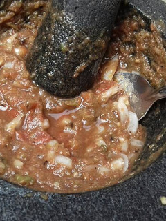 Una foto de Salsa de molcajete