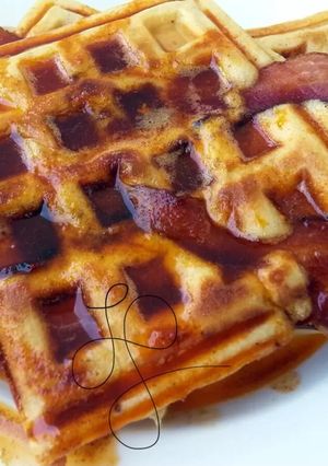 A picture of Bacon & Cinnamon Waffle.